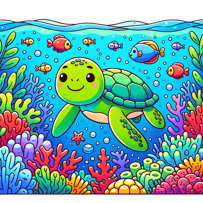 Fun Turtle Adventure Diamond Painting