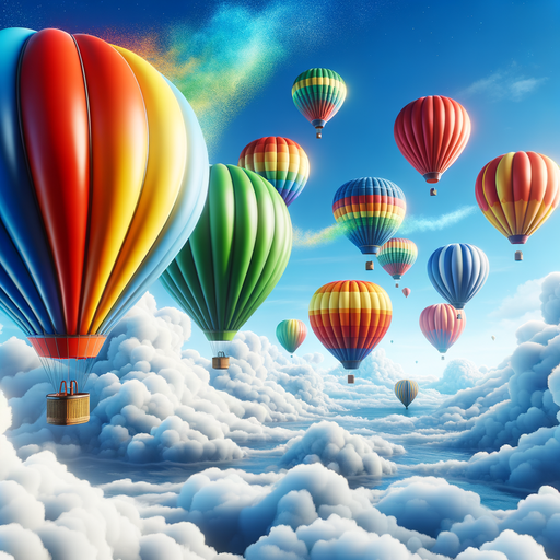 Delightful Hot Air Balloon Festival Paint By Color