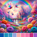 Magical Fairy Castle Paint By Diamonds Art