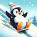 Bubbly Penguin Diamond Painting