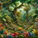 Exotic Rainforest Habitat Painting Diamond Kit