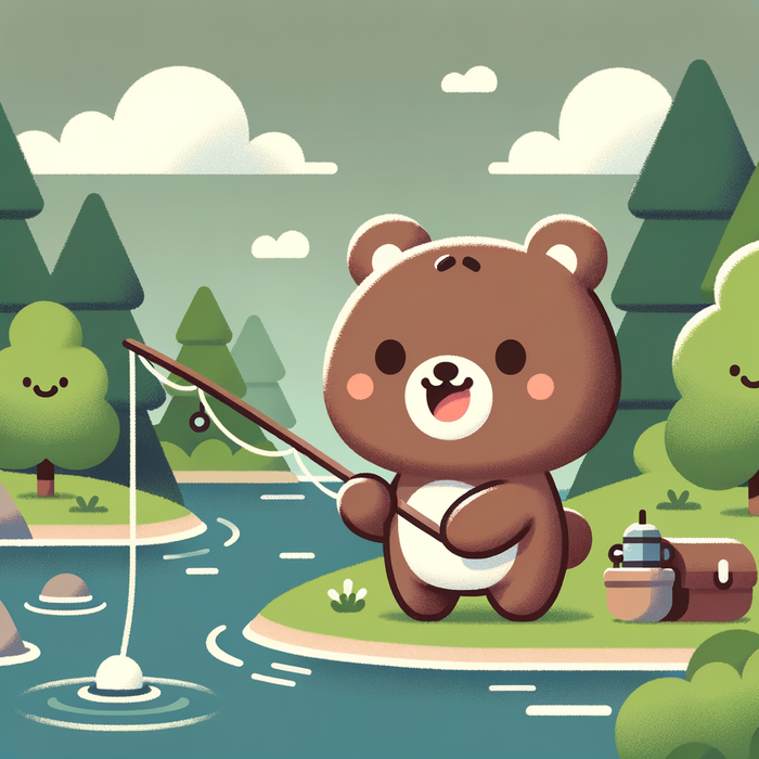 Adventurous Bear Painting Diamond Kit