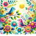 Vibrant Birdsong Paint By Color