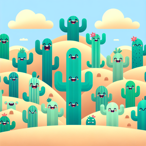 Comical Cactus Crew Diamonded Painting Kits