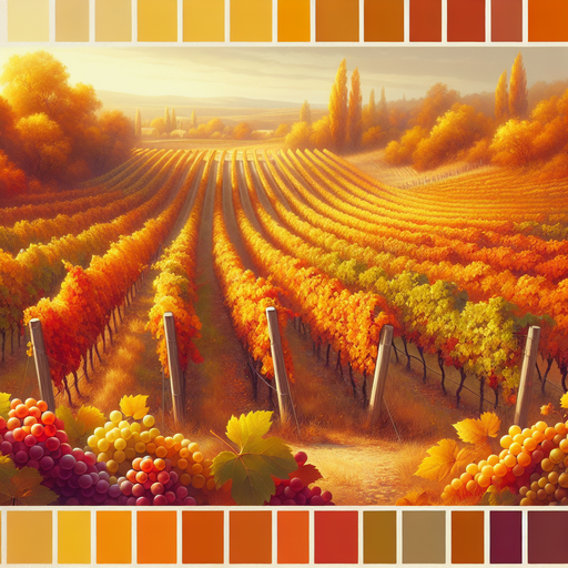 Autumn Vineyard Harvest Painting By Diamonds Kit