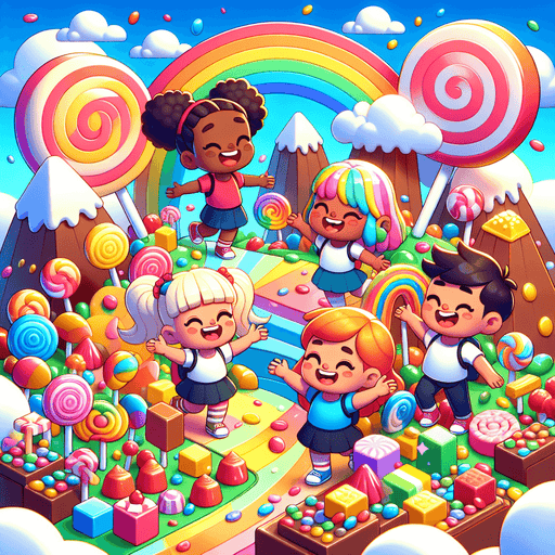 Magical Candyland Adventure Painting By Diamonds Kit