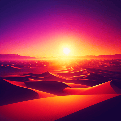 Desert Sunset Harmony Painting Diamond Kit
