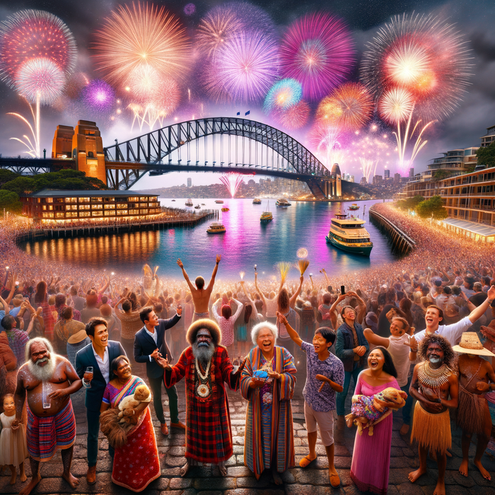 Sydney New Year's Eve - Sydney Paint By Diamonds Art