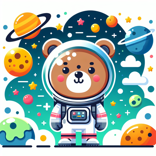 Astronaut Bear's Cosmic Journey Diamonded Painting Kits