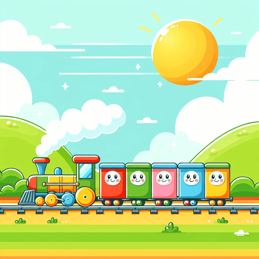 Happy Train Paint By Color