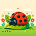 Charming Ladybug Painting By Diamonds Kit