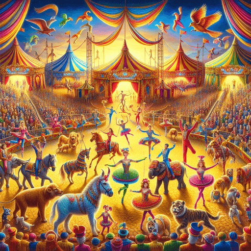 Charming Circus Extravaganza Diamonded Painting Kits