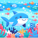 Lively Shark Diamond Painting