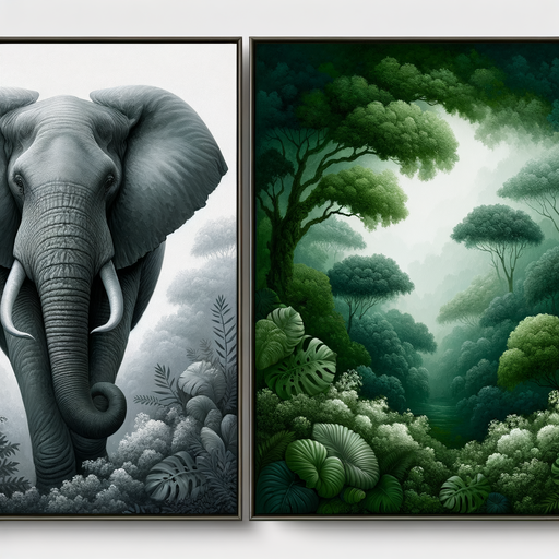 Elephant Grace Portrait Painting Diamond Kit