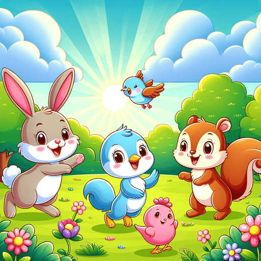 Sunny Garden Friends Painting By Diamonds Kit