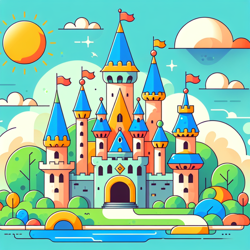 Fairytale Castle Scene Paint By Diamond