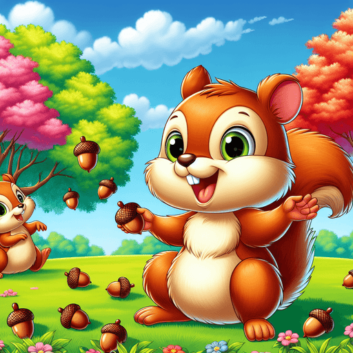 Happy Little Squirrels Painting By Diamonds Kit
