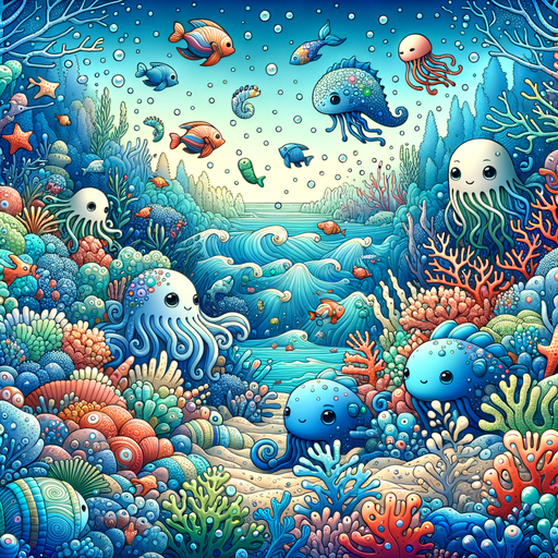 Enchanted Ocean Tales Paint By Diamonds Art