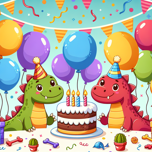Jolly Dinosaur Party Diamonded Painting Kits