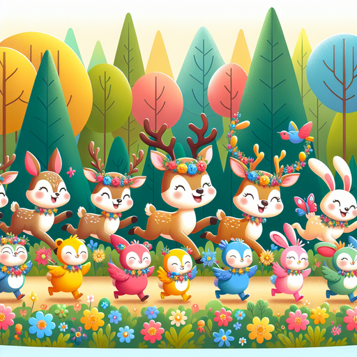 Magical Woodland Creature Parade Paint By Color