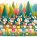 Magical Woodland Creature Parade Paint By Color