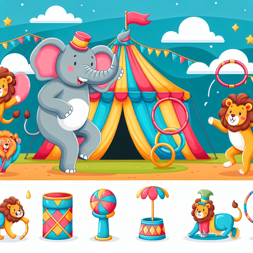 Circus Animals Diamond Painting