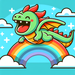 Giggling Dragon Paint By Color