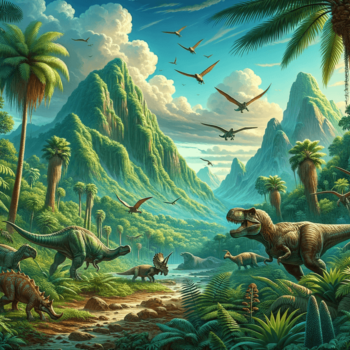 Dinosaur Adventure Paint By Diamonds Art