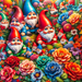 Whimsical Garden Gnomes Paint By Diamonds Kits