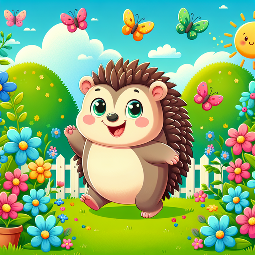 Adorable Hedgehog Adventure Diamond Painting