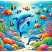 Joyful Ocean Friends Paint By Diamonds Art