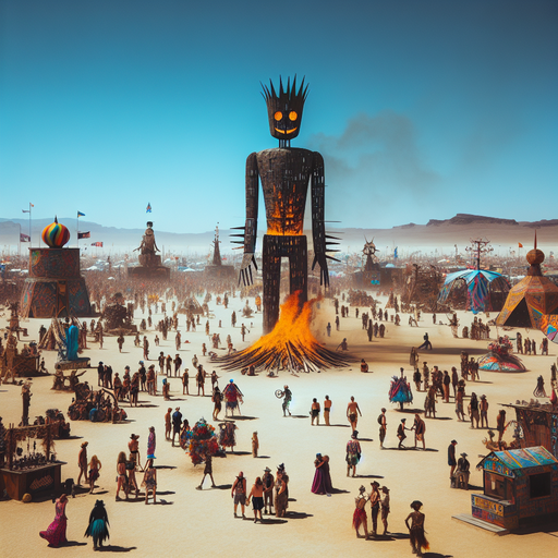 The Burning Man Festival - Nevada Paint By Diamonds