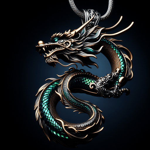 Mythical Dragon Pendant DIY Paint By Diamonds