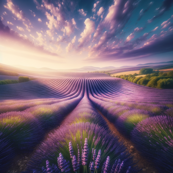 Lavender Field Escape Paint By Color