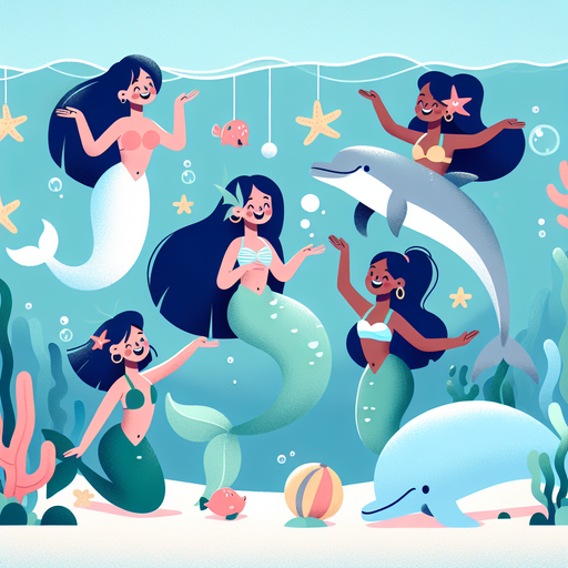 Mermaid's Ocean Party Paint By Diamonds Art