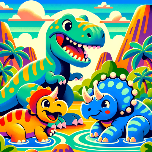 Adventure With Dinosaur Pals Paint By Diamond