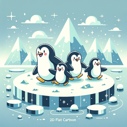 Arctic Penguin Parade Diamond Painting