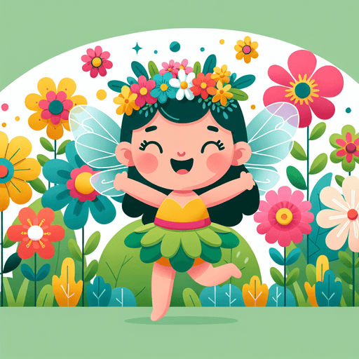 Cheerful Flower Fairy DIY Paint By Diamonds