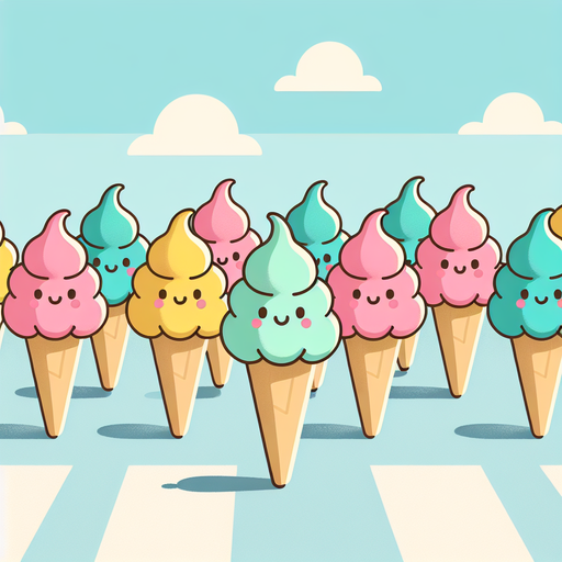 Yummy Ice Cream Parade DIY Paint By Diamonds