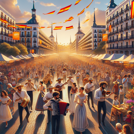Fiestas De San Isidro - Madrid Painting Diamond Kit