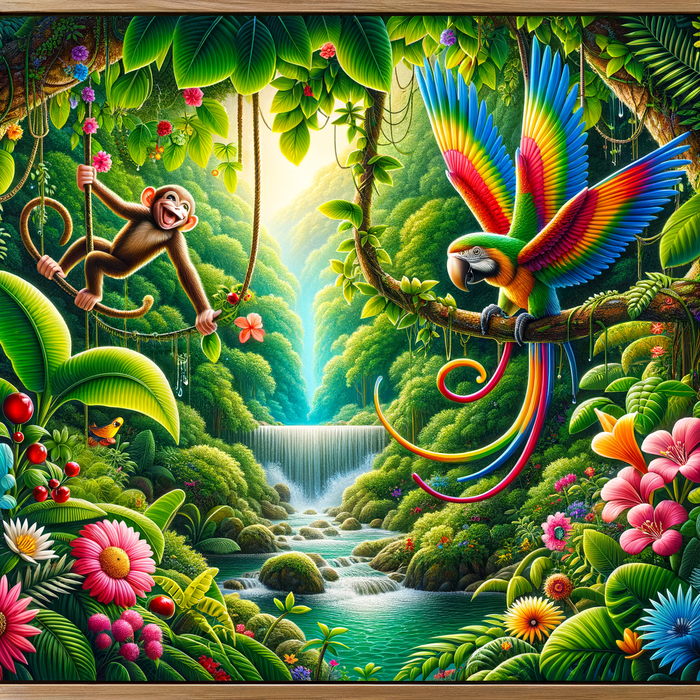 Fantasy Jungle 5D DIY Paint By Diamond Kit