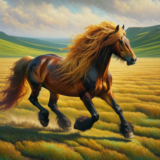 Majestic Horse Gallop Diamond Painting