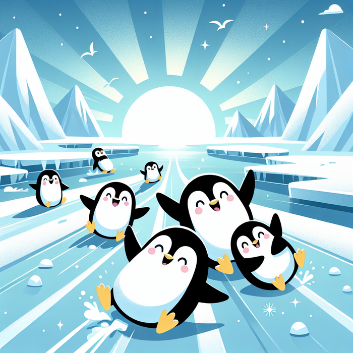 Penguin's Icecap Adventure DIY Paint By Diamonds