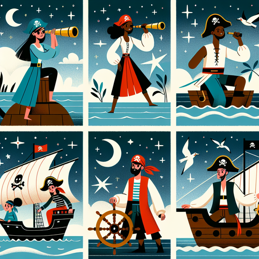 Starlit Pirate Voyage Paint By Diamonds Art