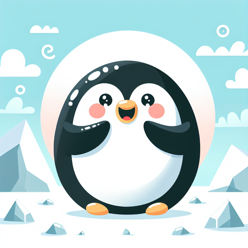 Gentle Penguin Painting Diamond Kit
