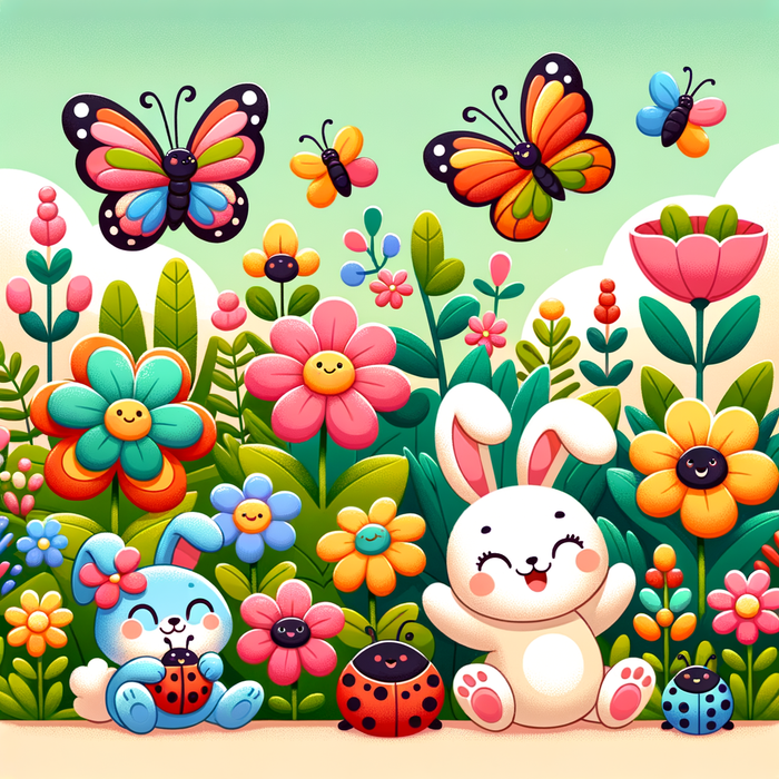 Charming Garden Creatures Paint By Diamonds Kits