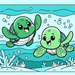 Tricksy Turtles Painting Diamond Kit