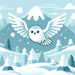 Snowy Owl's Northern Adventure Paint By Diamonds Art