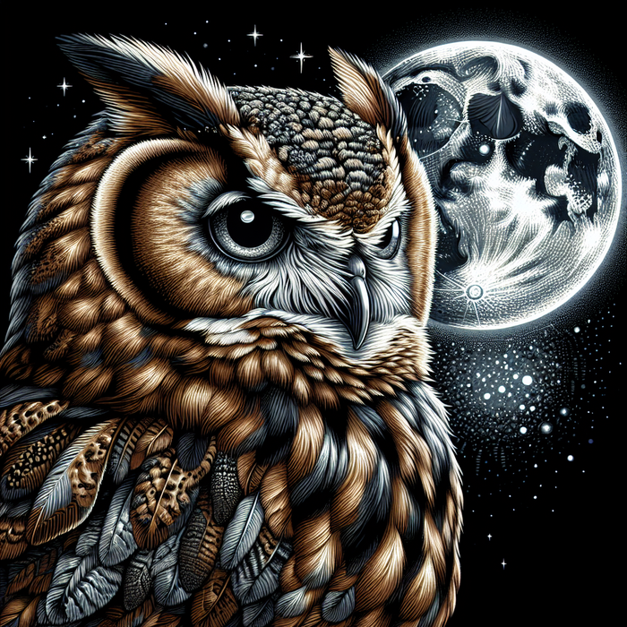 Majestic Owl Enigma Paint By Diamonds