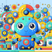 Curious Robot Paint By Diamonds